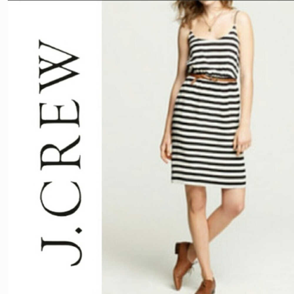 J. Crew | Silk Striped Mini Dress Size 4